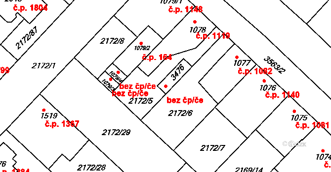 Lysá nad Labem 87425572 na parcele st. 3476 v KÚ Lysá nad Labem, Katastrální mapa