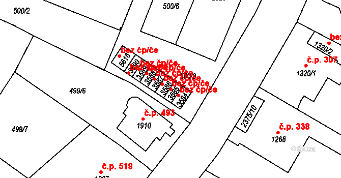 Chrudim 38034573 na parcele st. 3585 v KÚ Chrudim, Katastrální mapa