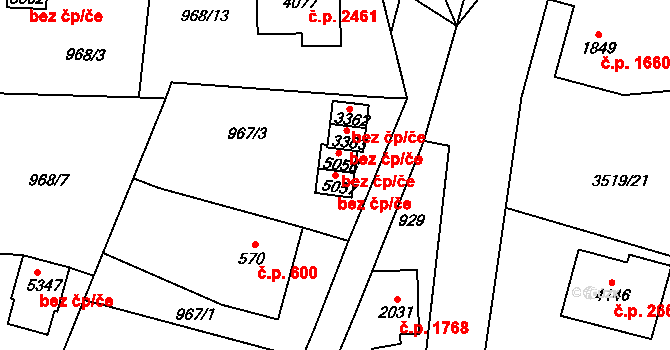 Dvůr Králové nad Labem 41870573 na parcele st. 5057 v KÚ Dvůr Králové nad Labem, Katastrální mapa