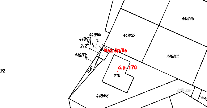 Plenkovice 106927574 na parcele st. 211 v KÚ Plenkovice, Katastrální mapa