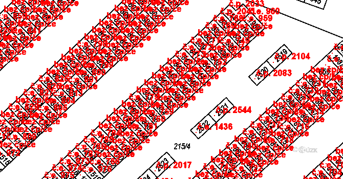 Sezimovo Ústí 755, Katastrální mapa