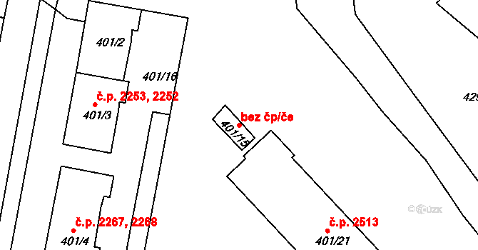 Česká Lípa 39750574 na parcele st. 401/15 v KÚ Česká Lípa, Katastrální mapa