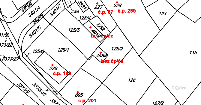 Česká Třebová 50493574 na parcele st. 4489 v KÚ Česká Třebová, Katastrální mapa