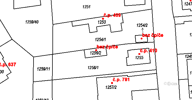 Proboštov 84288574 na parcele st. 1256/2 v KÚ Proboštov u Teplic, Katastrální mapa