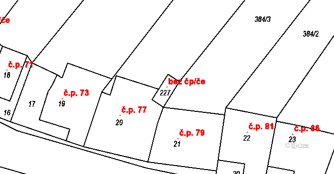 Dzbel 96572574 na parcele st. 227 v KÚ Dzbel, Katastrální mapa