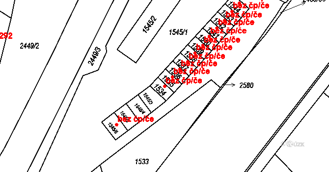 Česká Ves 38537575 na parcele st. 1534 v KÚ Česká Ves, Katastrální mapa