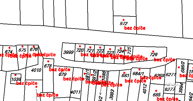 Milotice 44577575 na parcele st. 722 v KÚ Milotice u Kyjova, Katastrální mapa