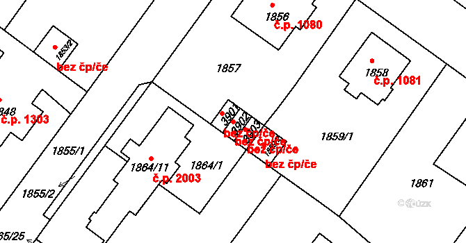 Děčín 47100575 na parcele st. 3902 v KÚ Podmokly, Katastrální mapa