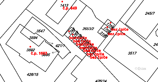 Humpolec 50258575 na parcele st. 1751 v KÚ Humpolec, Katastrální mapa