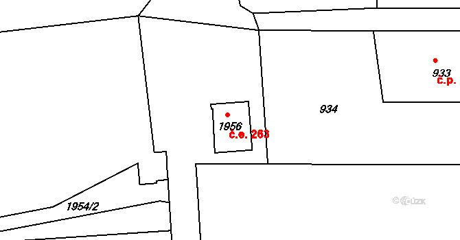 Bystřice nad Pernštejnem 263, Katastrální mapa