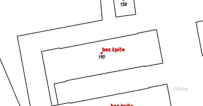 Řestoky 38059576 na parcele st. 160 v KÚ Řestoky, Katastrální mapa