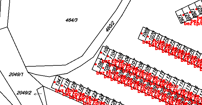 Milevsko 39952576 na parcele st. 1103 v KÚ Milevsko, Katastrální mapa