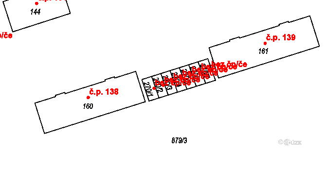 Střelské Hoštice 43156576 na parcele st. 270/2 v KÚ Střelské Hoštice, Katastrální mapa