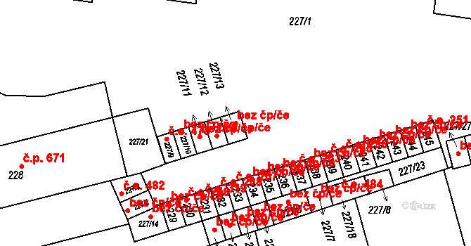 Velké Opatovice 38305577 na parcele st. 227/13 v KÚ Velké Opatovice, Katastrální mapa