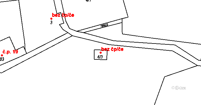 Benešov nad Černou 38415577 na parcele st. 4/3 v KÚ Děkanské Skaliny, Katastrální mapa