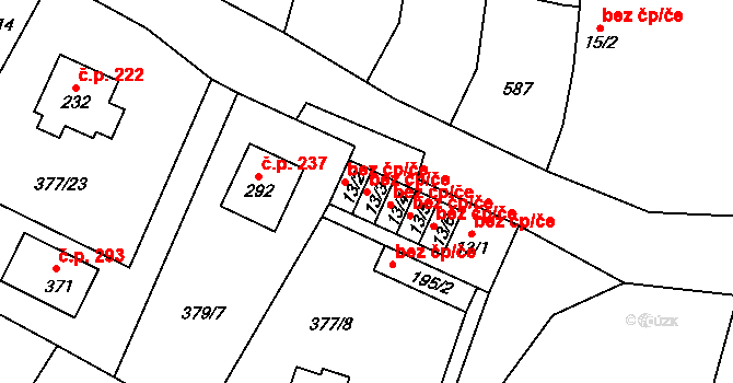 Cvrčovice 43593577 na parcele st. 13/3 v KÚ Cvrčovice, Katastrální mapa