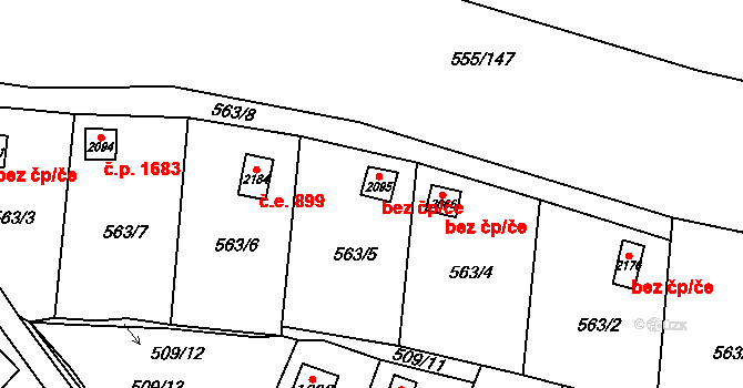 Lipník nad Bečvou 43836577 na parcele st. 2095 v KÚ Lipník nad Bečvou, Katastrální mapa