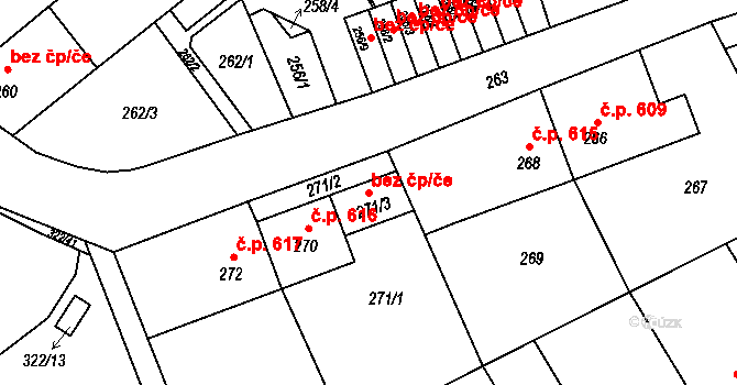 Zábřeh 39054578 na parcele st. 271/3 v KÚ Zábřeh na Moravě, Katastrální mapa
