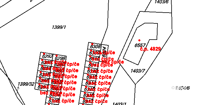 Jablonec nad Nisou 2826, Katastrální mapa