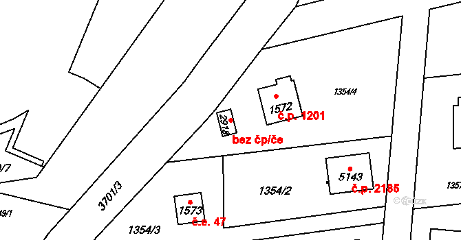 Rožnov pod Radhoštěm 39572579 na parcele st. 2918 v KÚ Rožnov pod Radhoštěm, Katastrální mapa