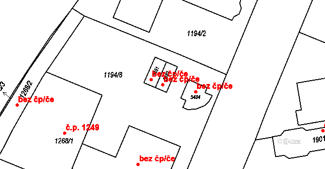 Šumperk 42626579 na parcele st. 5482 v KÚ Šumperk, Katastrální mapa