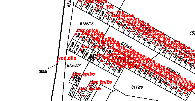 Napajedla 92442579 na parcele st. 3047 v KÚ Napajedla, Katastrální mapa