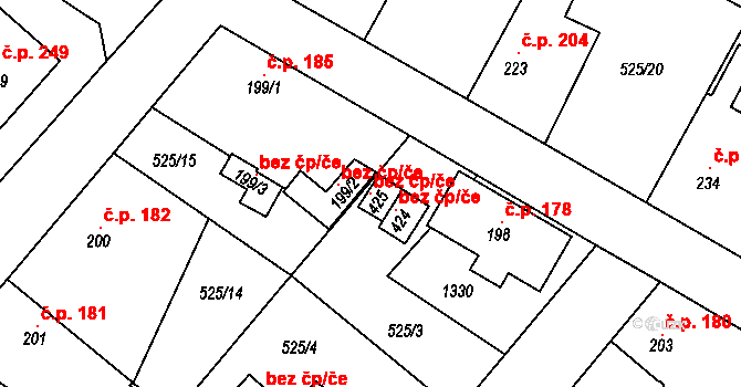 Kublov 103528580 na parcele st. 425 v KÚ Kublov, Katastrální mapa