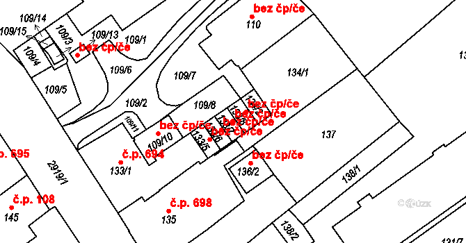 Rychnov nad Kněžnou 46951580 na parcele st. 133/7 v KÚ Rychnov nad Kněžnou, Katastrální mapa