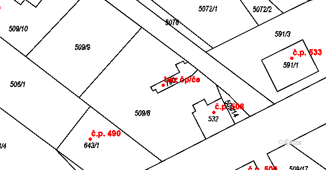 Kryry 47130580 na parcele st. 790 v KÚ Kryry, Katastrální mapa