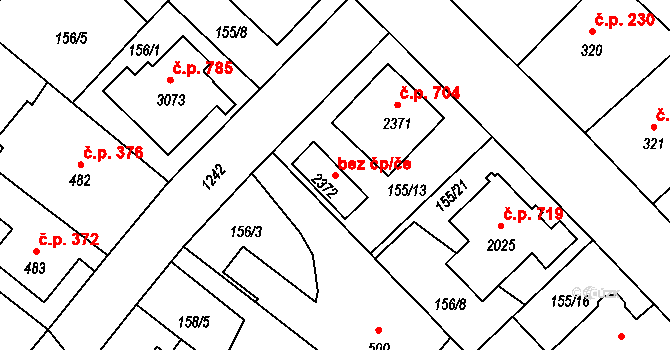 Mariánské Lázně 90720580 na parcele st. 2372 v KÚ Úšovice, Katastrální mapa
