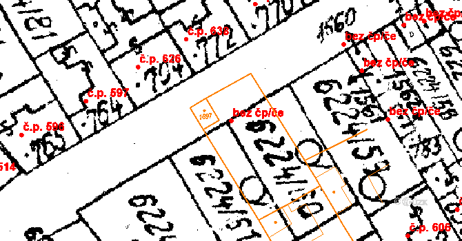 Strání 101705581 na parcele st. 1697 v KÚ Strání, Katastrální mapa