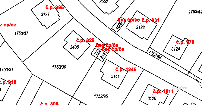 Havlíčkův Brod 104283581 na parcele st. 8141 v KÚ Havlíčkův Brod, Katastrální mapa