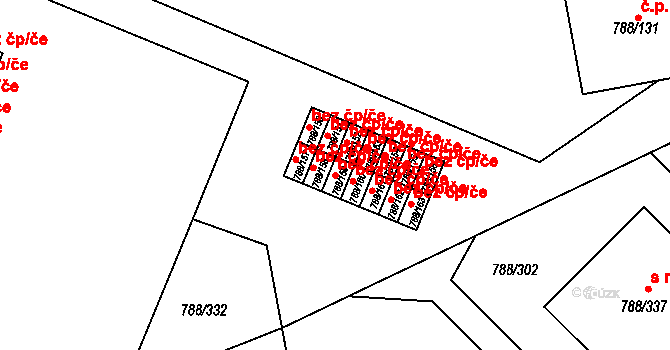 Boskovice 38321581 na parcele st. 788/159 v KÚ Boskovice, Katastrální mapa