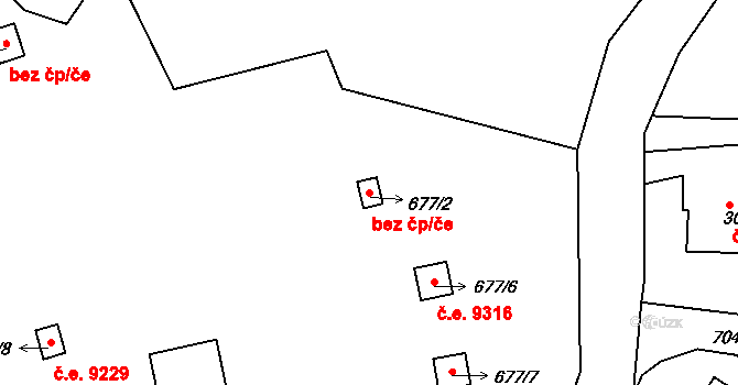 Ústí nad Labem 42081581 na parcele st. 677/2 v KÚ Skorotice u Ústí nad Labem, Katastrální mapa