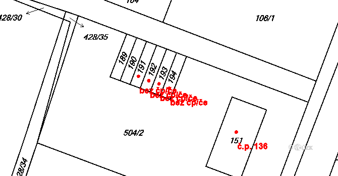 Býšť 47752581 na parcele st. 194 v KÚ Býšť, Katastrální mapa
