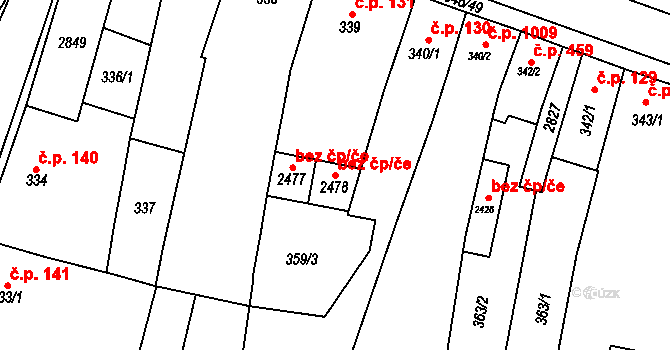 Třebechovice pod Orebem 48562581 na parcele st. 2478 v KÚ Třebechovice pod Orebem, Katastrální mapa