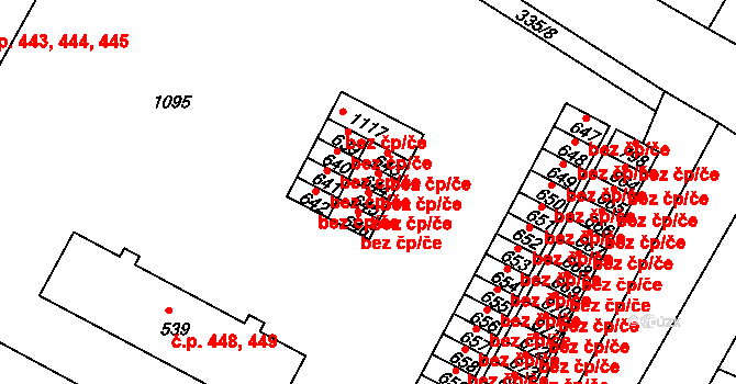 Smiřice 49499581 na parcele st. 645 v KÚ Smiřice, Katastrální mapa