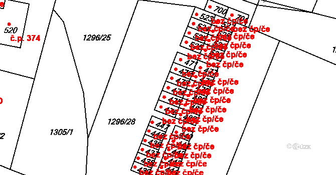 Katovice 49858581 na parcele st. 474 v KÚ Katovice, Katastrální mapa