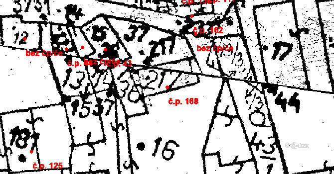 Chodská Lhota 168 na parcele st. 217 v KÚ Chodská Lhota, Katastrální mapa