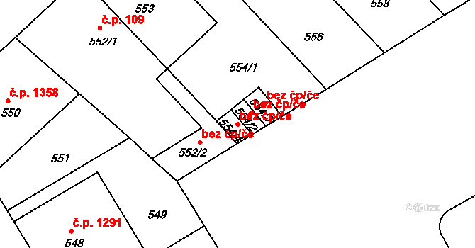 Rumburk 48932582 na parcele st. 554/4 v KÚ Rumburk, Katastrální mapa