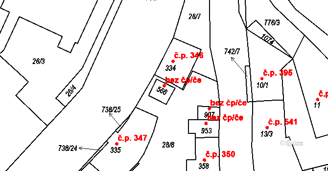 Chotěšov 50244582 na parcele st. 566 v KÚ Chotěšov, Katastrální mapa