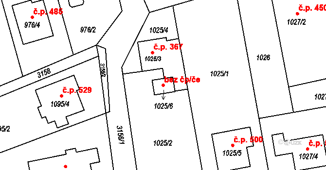 Píšť 54231582 na parcele st. 1025/6 v KÚ Píšť, Katastrální mapa