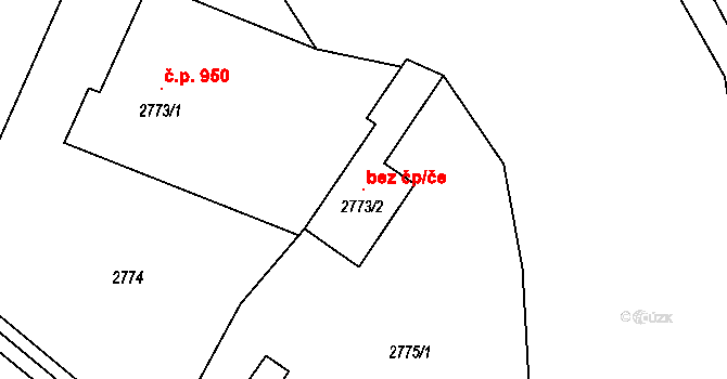 Šluknov 106160583 na parcele st. 2773/2 v KÚ Šluknov, Katastrální mapa