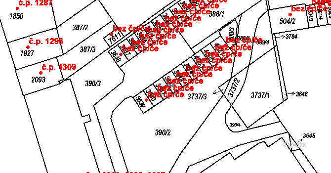 Kroměříž 48095583 na parcele st. 3641 v KÚ Kroměříž, Katastrální mapa