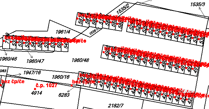 Třebíč 49999583 na parcele st. 4958 v KÚ Třebíč, Katastrální mapa