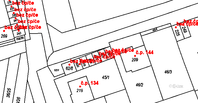 Hoštice-Heroltice 42190584 na parcele st. 62/6 v KÚ Heroltice, Katastrální mapa