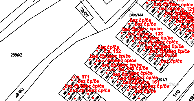 Orlová 48422584 na parcele st. 2891/82 v KÚ Poruba u Orlové, Katastrální mapa