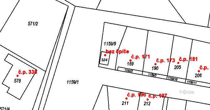 Mrákotín 81018584 na parcele st. 524 v KÚ Mrákotín u Telče, Katastrální mapa
