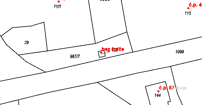 Bílý Újezd 38473585 na parcele st. 133 v KÚ Hroška, Katastrální mapa