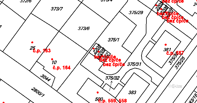Rokycany 40688585 na parcele st. 2209 v KÚ Rokycany, Katastrální mapa